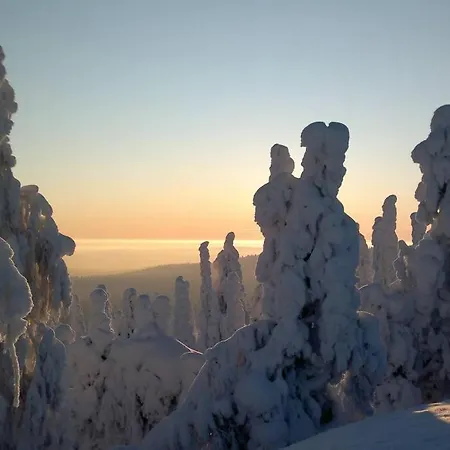 Chalet Otso 29, Kahden Makuuhuoneen Moekki Syoetteellae Valaistun Ladun Vieressae