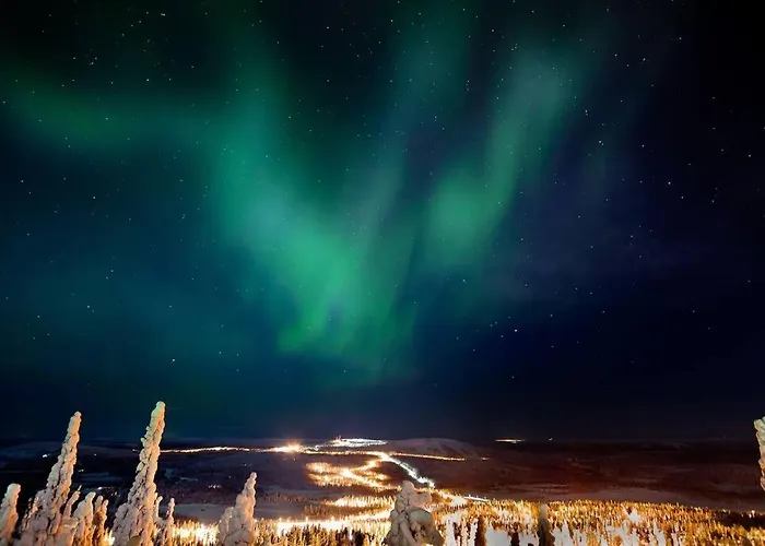 Alpstuga Otso 29, Kahden Makuuhuoneen Moekki Syoetteellae Valaistun Ladun Vieressae